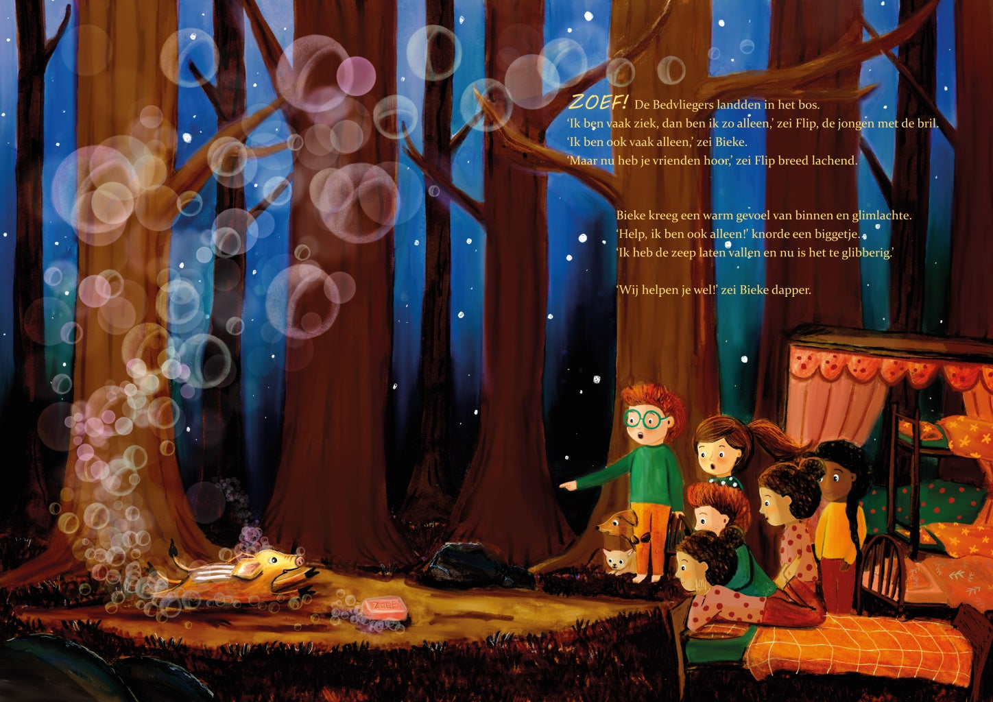 Bieke and the Bed Flyers - picture book