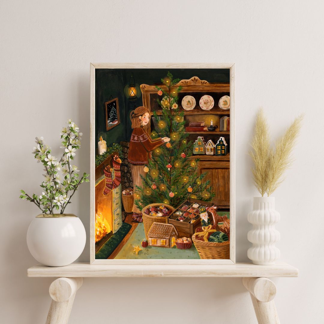 Kerstdecoratie - print