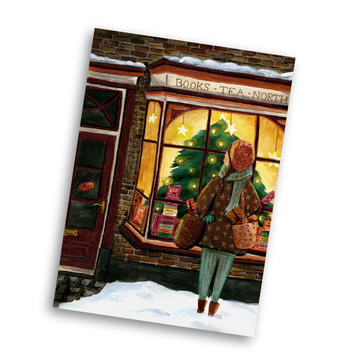 Christmas card Christmas shopping