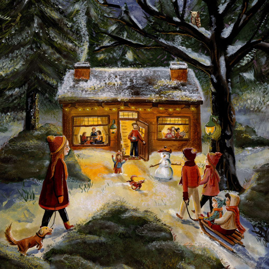 winter festival plate