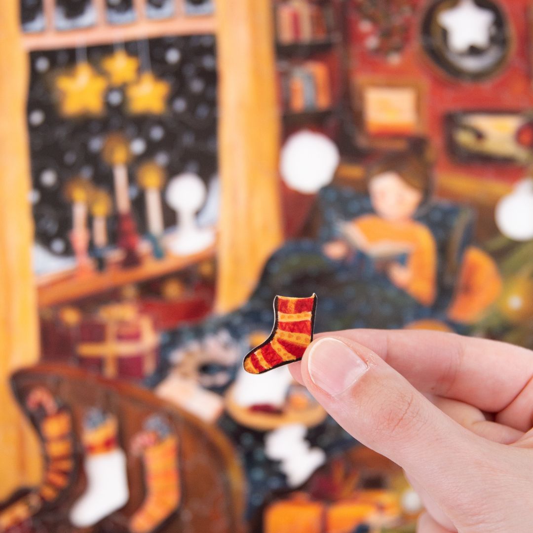 Houten puzzel - a warm and cosy christmas