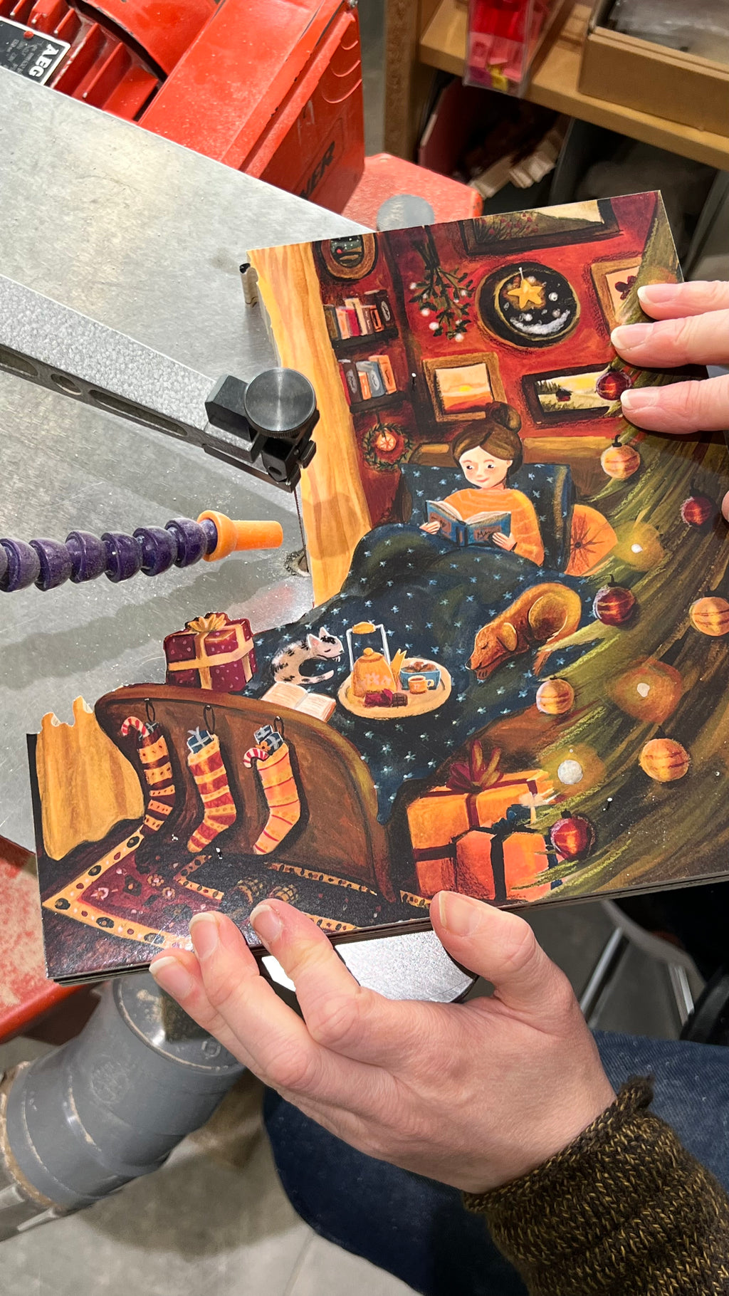 Houten puzzel - a warm and cosy christmas