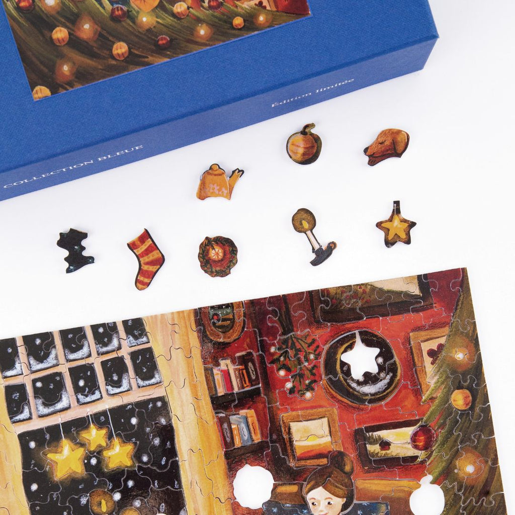 Houten puzzel - a warm and cosy christmas