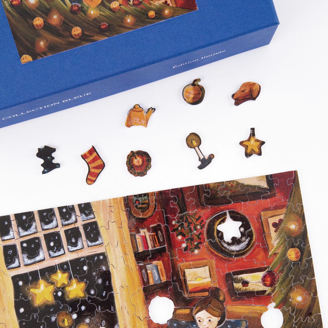 Houten puzzel - a warm and cosy christmas