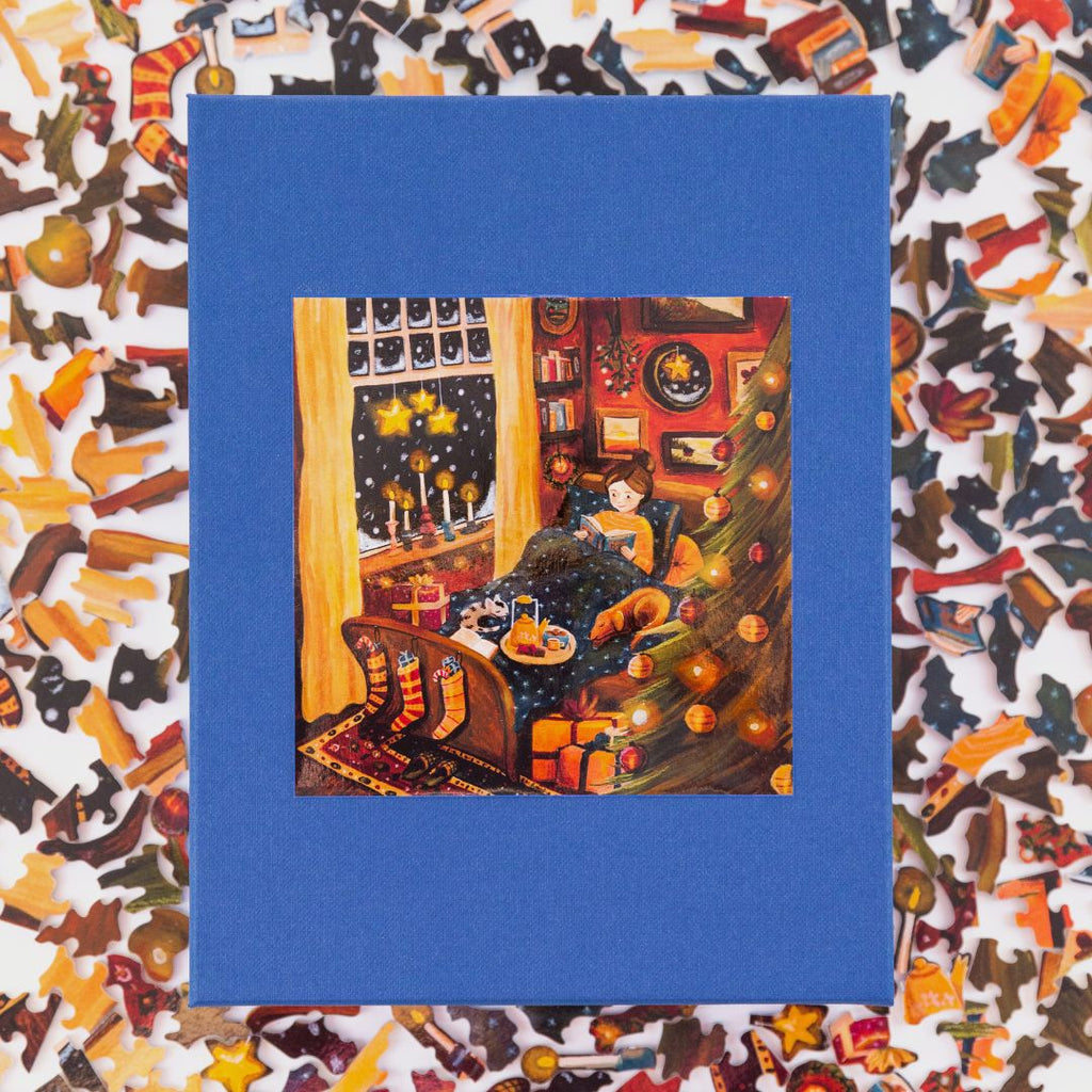 Houten puzzel - a warm and cosy christmas