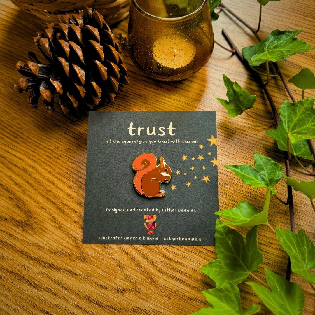 Squirrel pin - trust