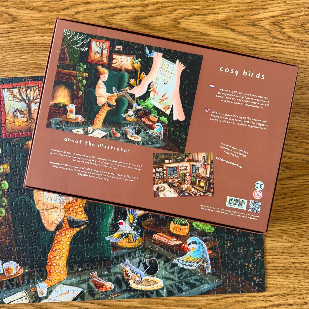 Puzzel cosy birds - 500 stukjes
