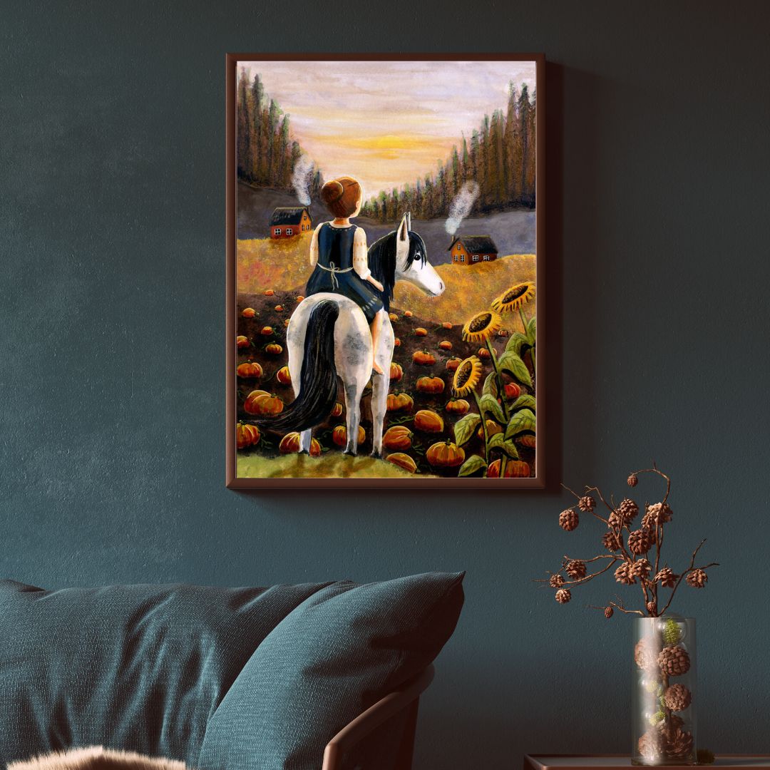 Knus ritje - Cosy ride print