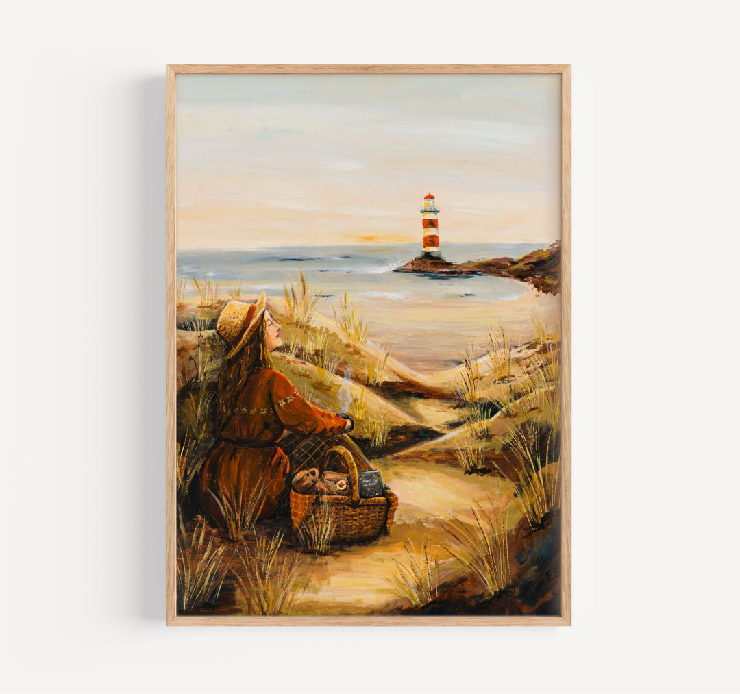 Aan de kust - print