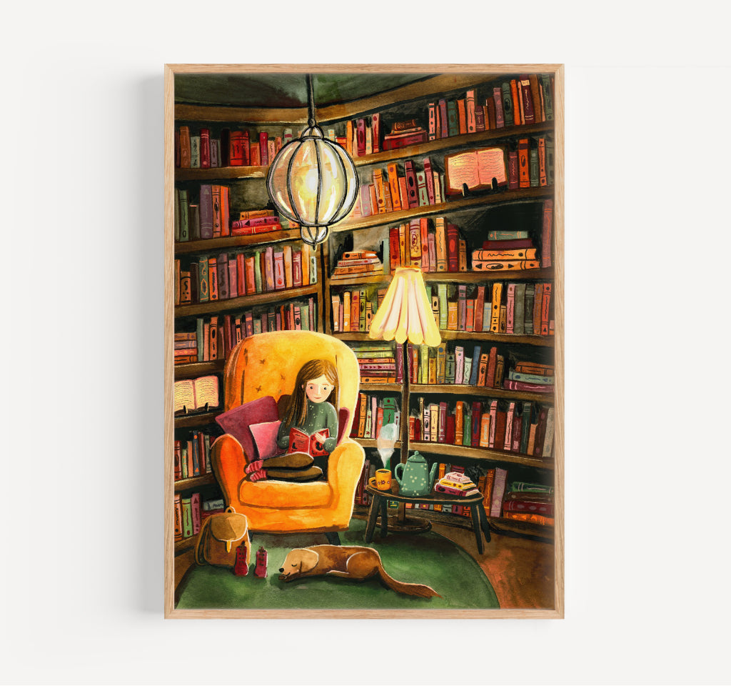 Boekenliefde / book love print