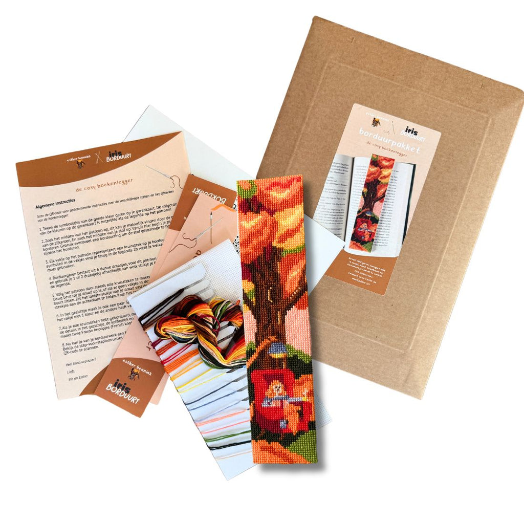 Kit de broderie - Le marque-page cosy