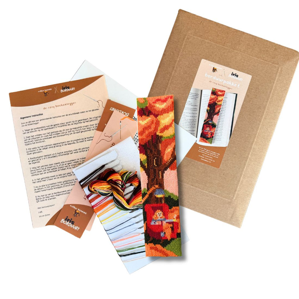Kit de broderie - Le marque-page cosy