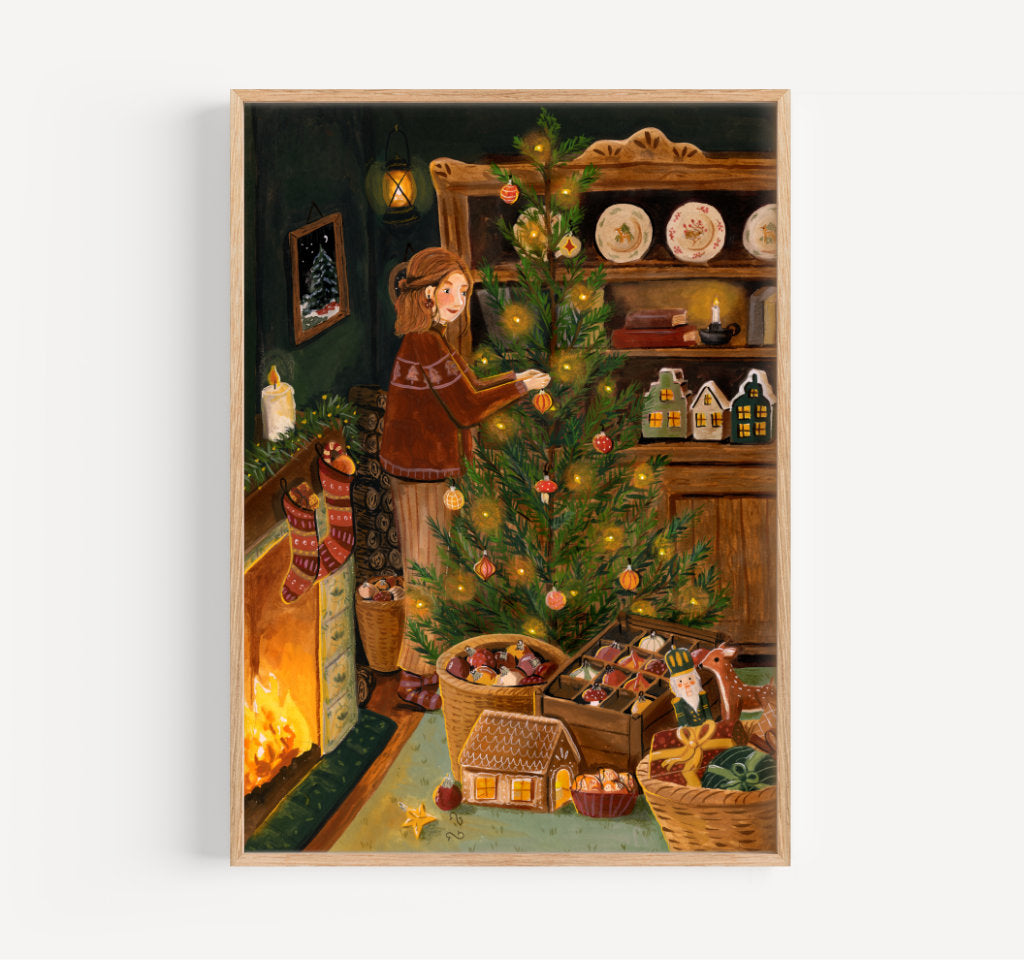 Kerstdecoratie - print