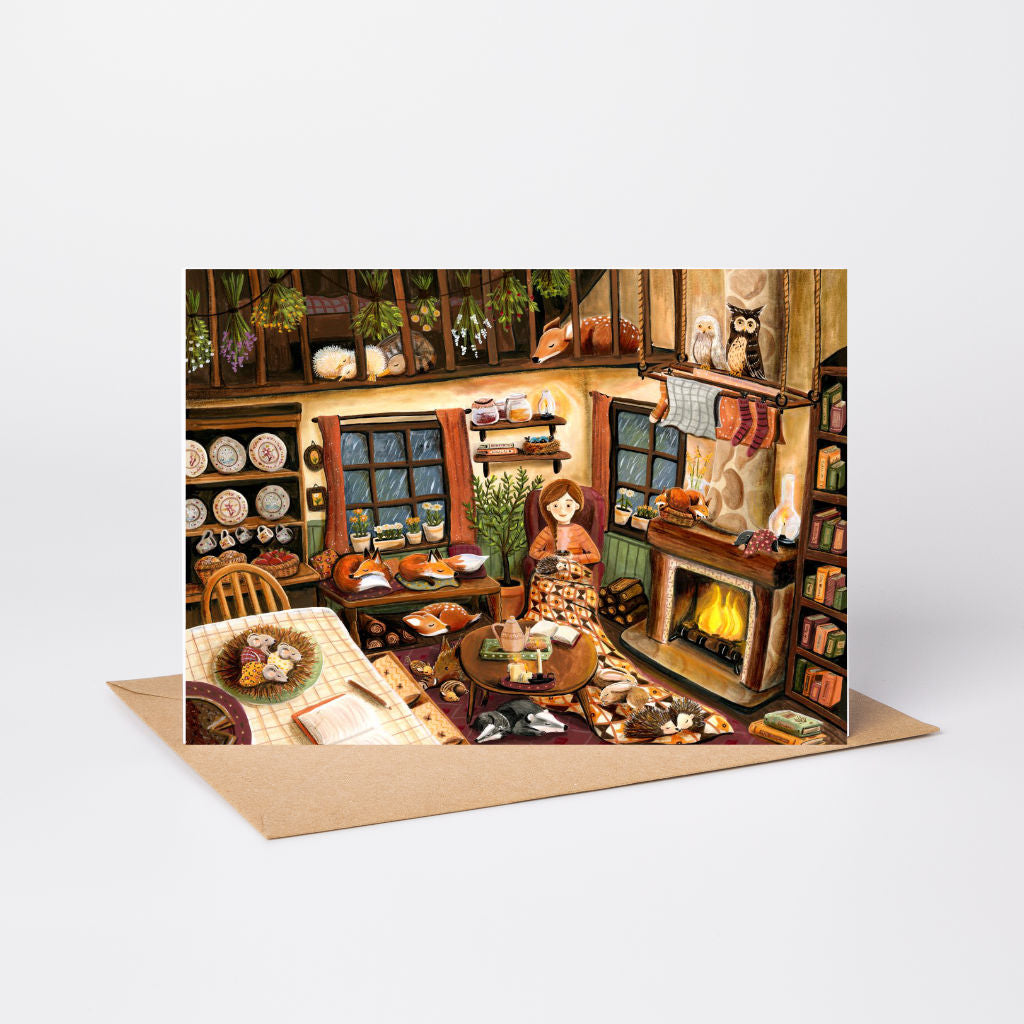 Luxe kaart 'cosy shelter'