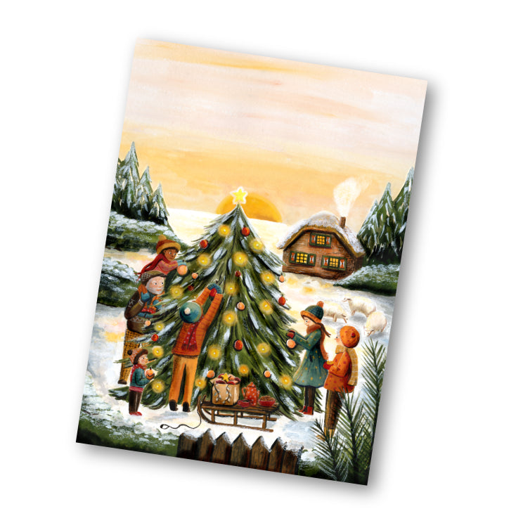 Cozy Card Set - Christmas - 10 cards with envelopes