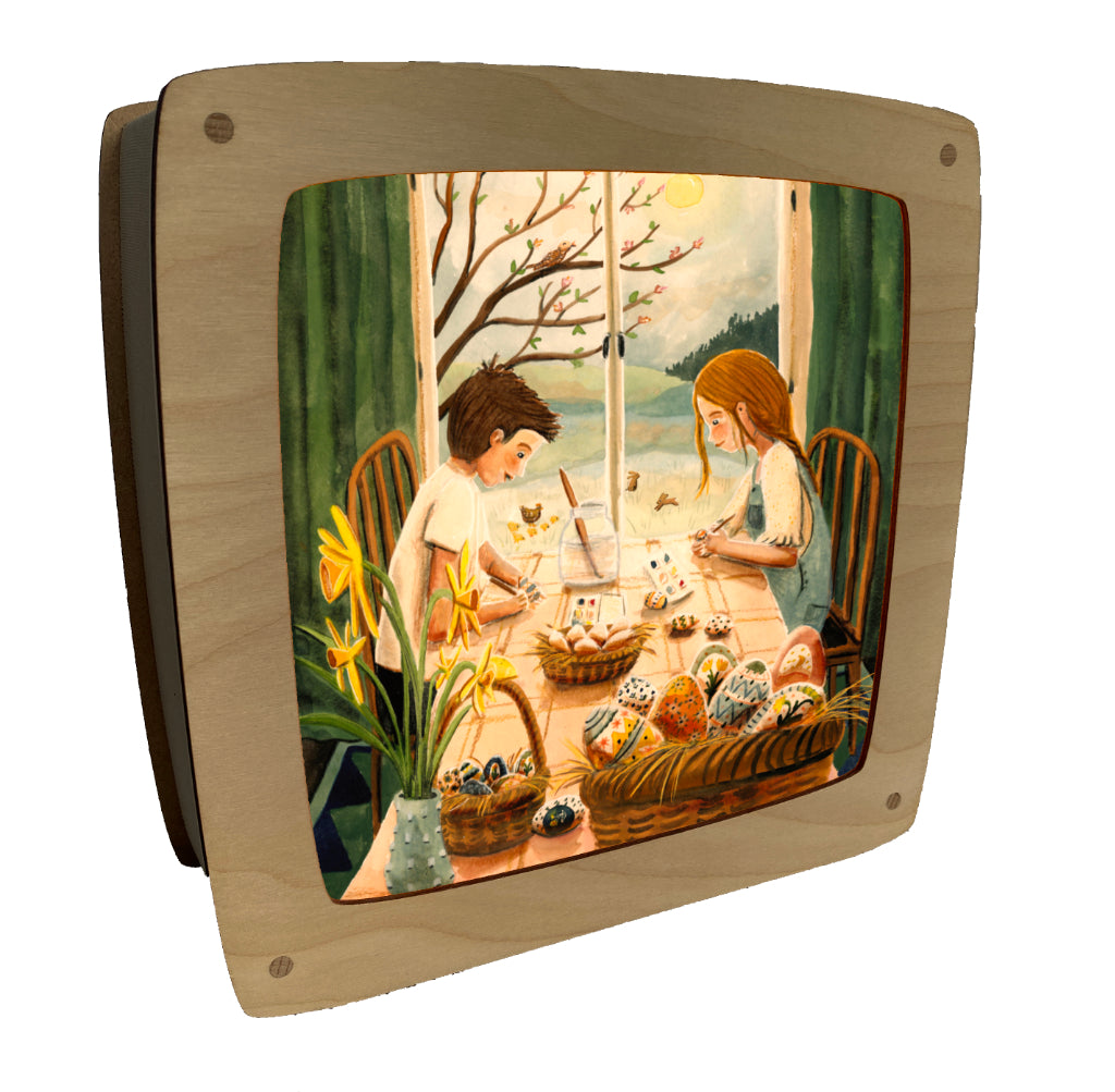 plaat eieren schilderen / sheet painting eggs