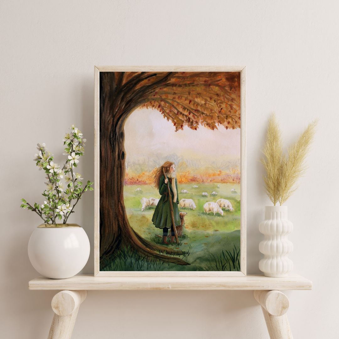 De herderin print