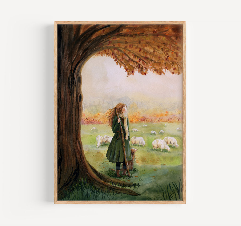 De herderin print