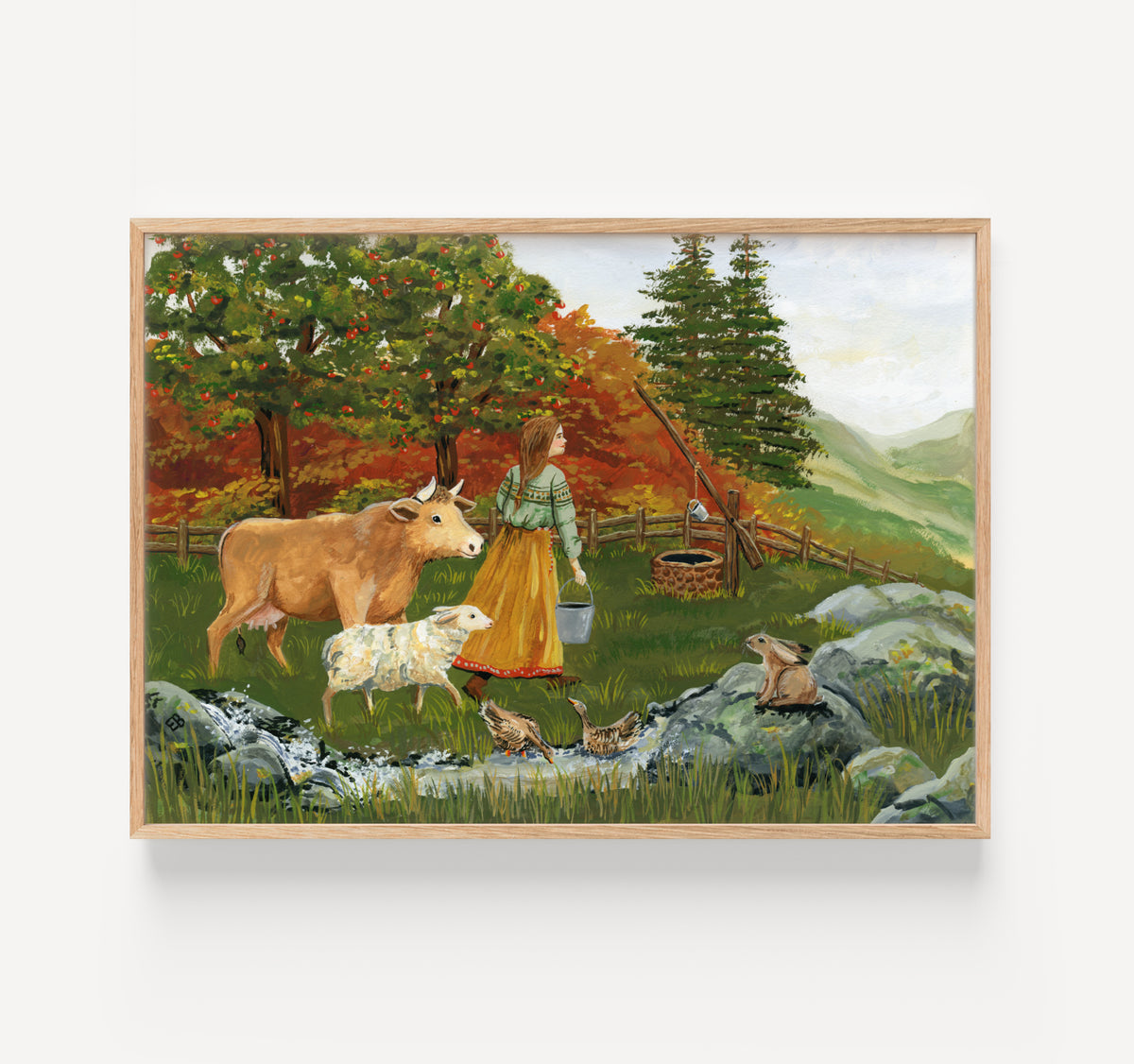 In the mountains - print