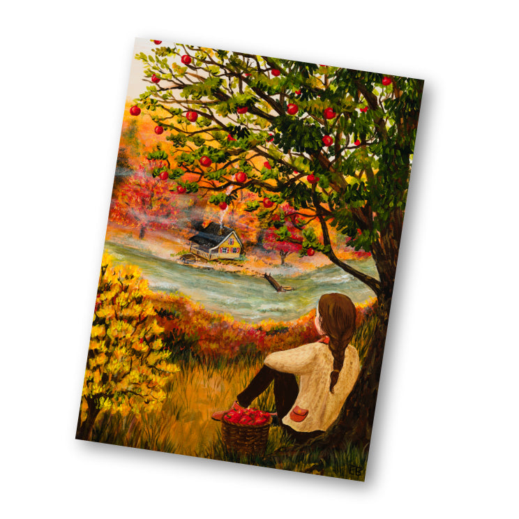 Card Under the apple tree