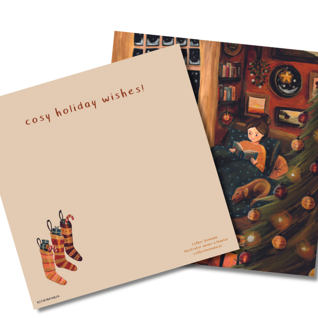 Kerstkaart warm en knus - Christmas card warm and cosy