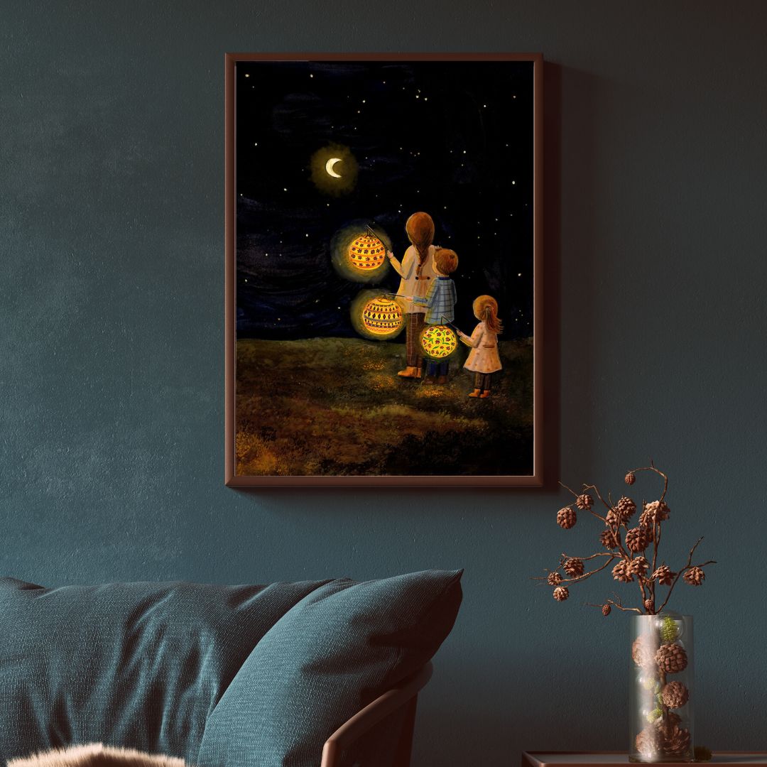Lampionnenmagie Print - Lantern magic Print