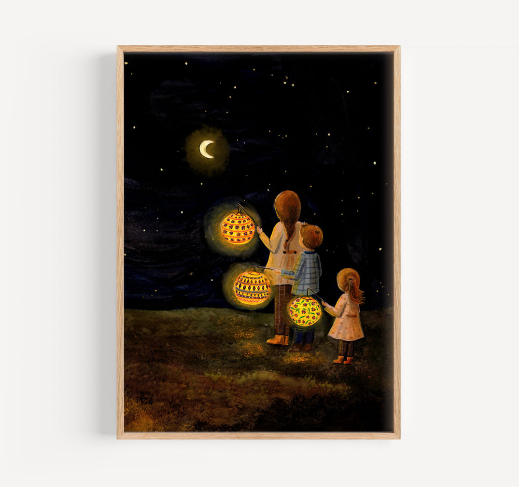 Lampionnenmagie Print - Lantern magic Print