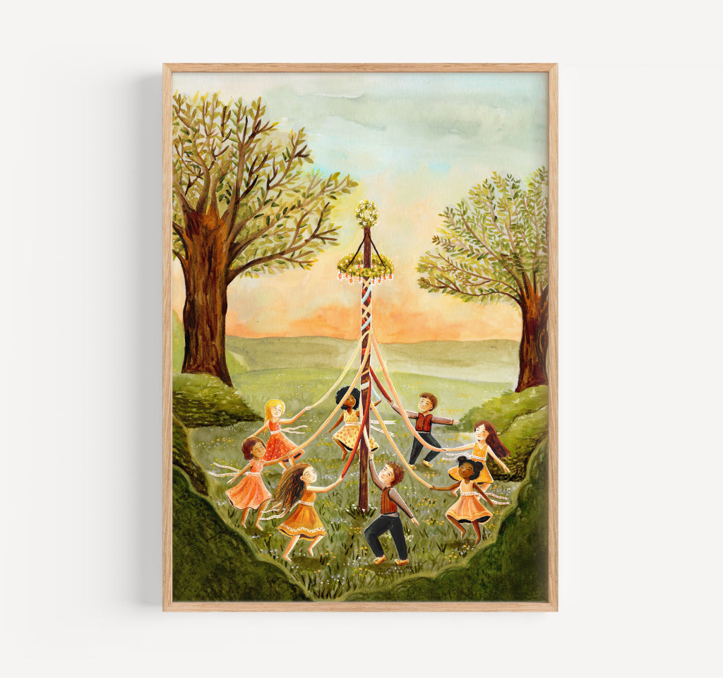 Meiboomdans - May pole dance