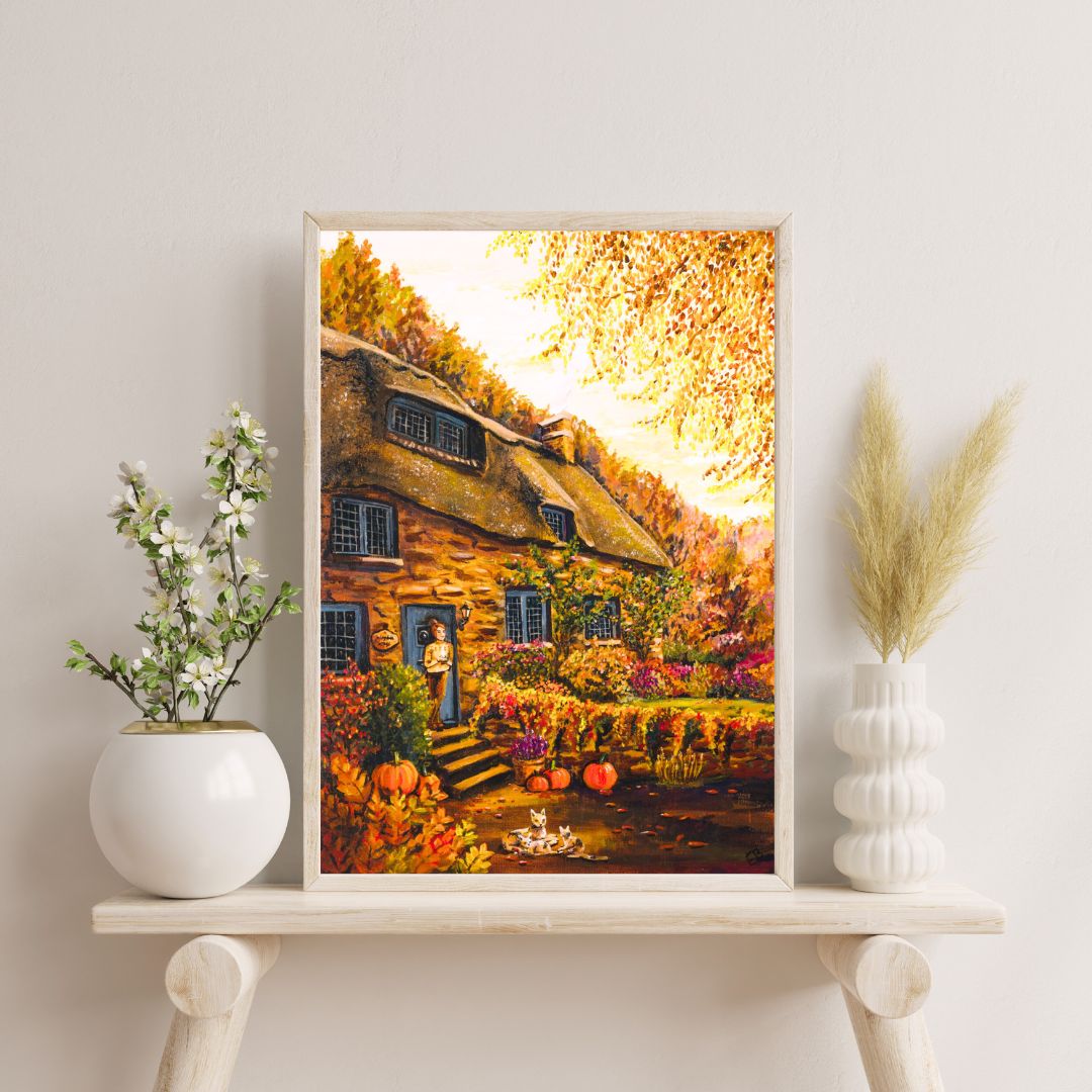 Pumpkin cottage - print