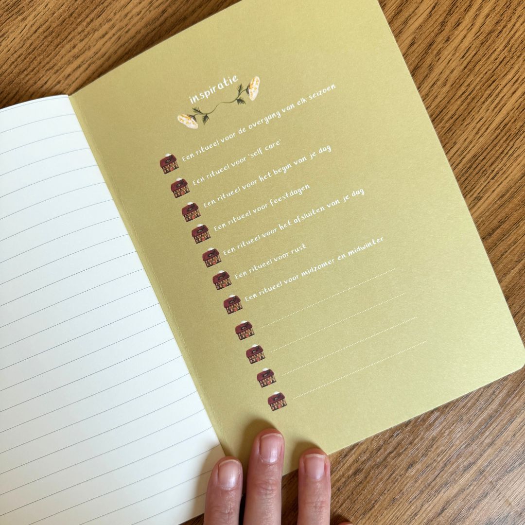 Schrift 'mijn rituelen'