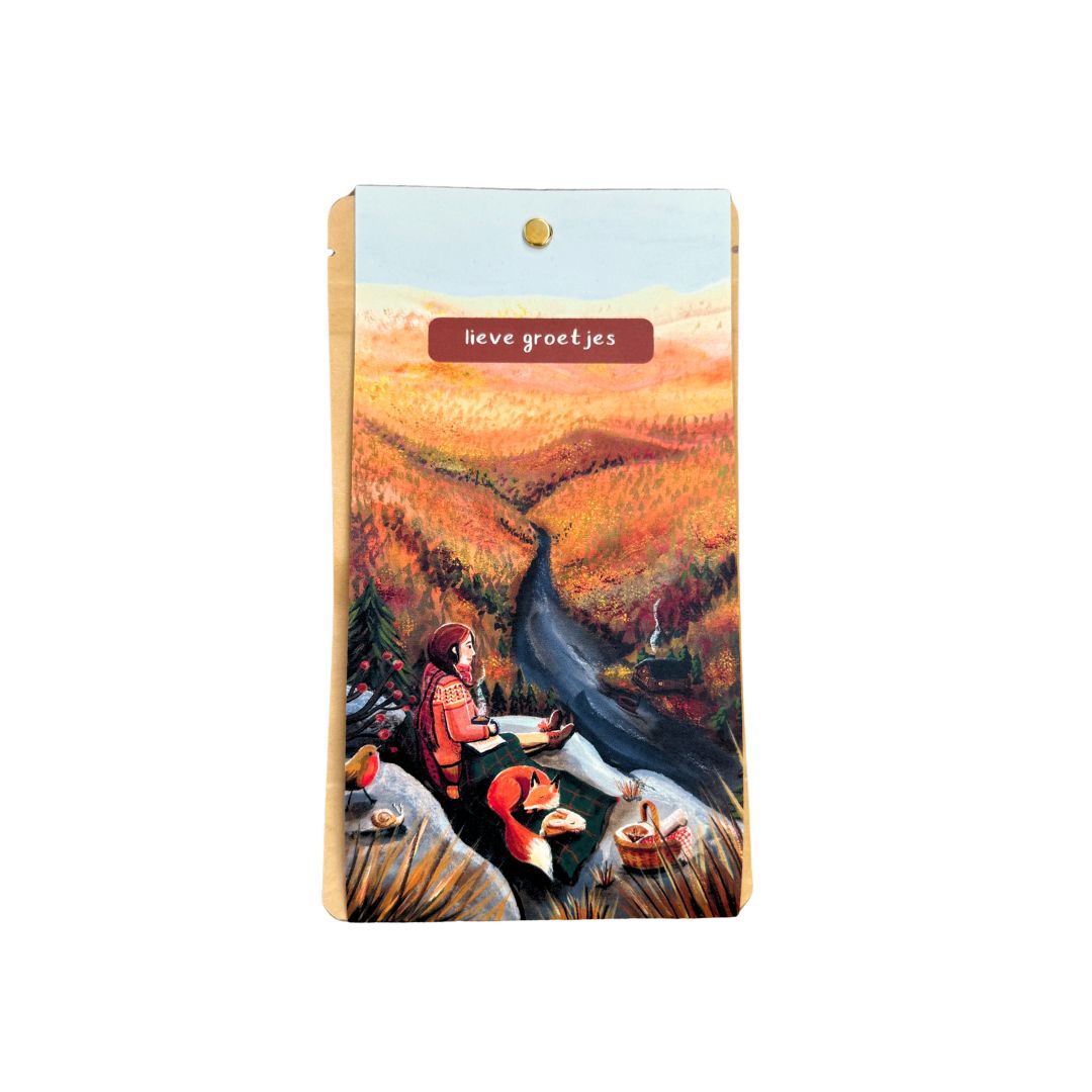 Carte de thé pique-nique d'automne - Cordialement