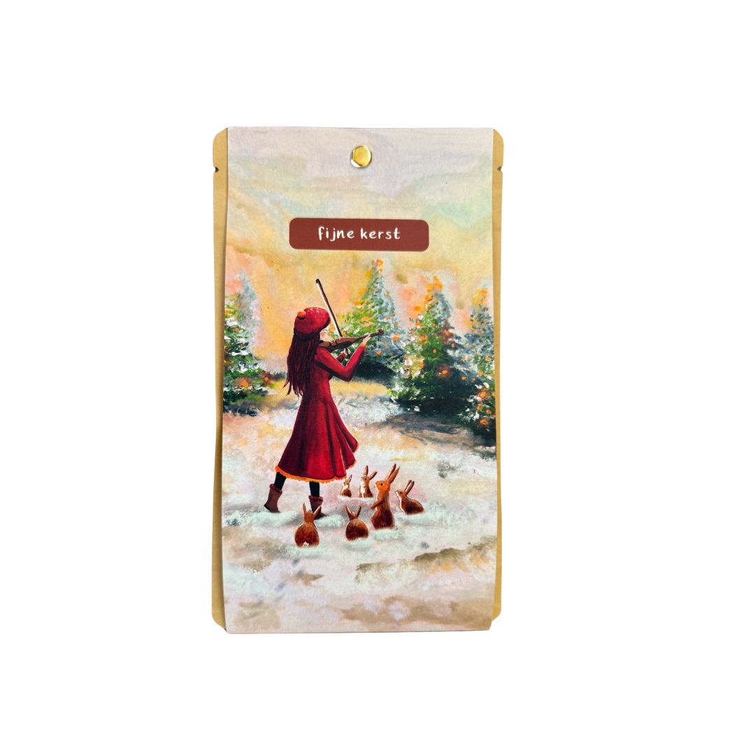 Carte de thé le violoniste - Joyeux Noël
