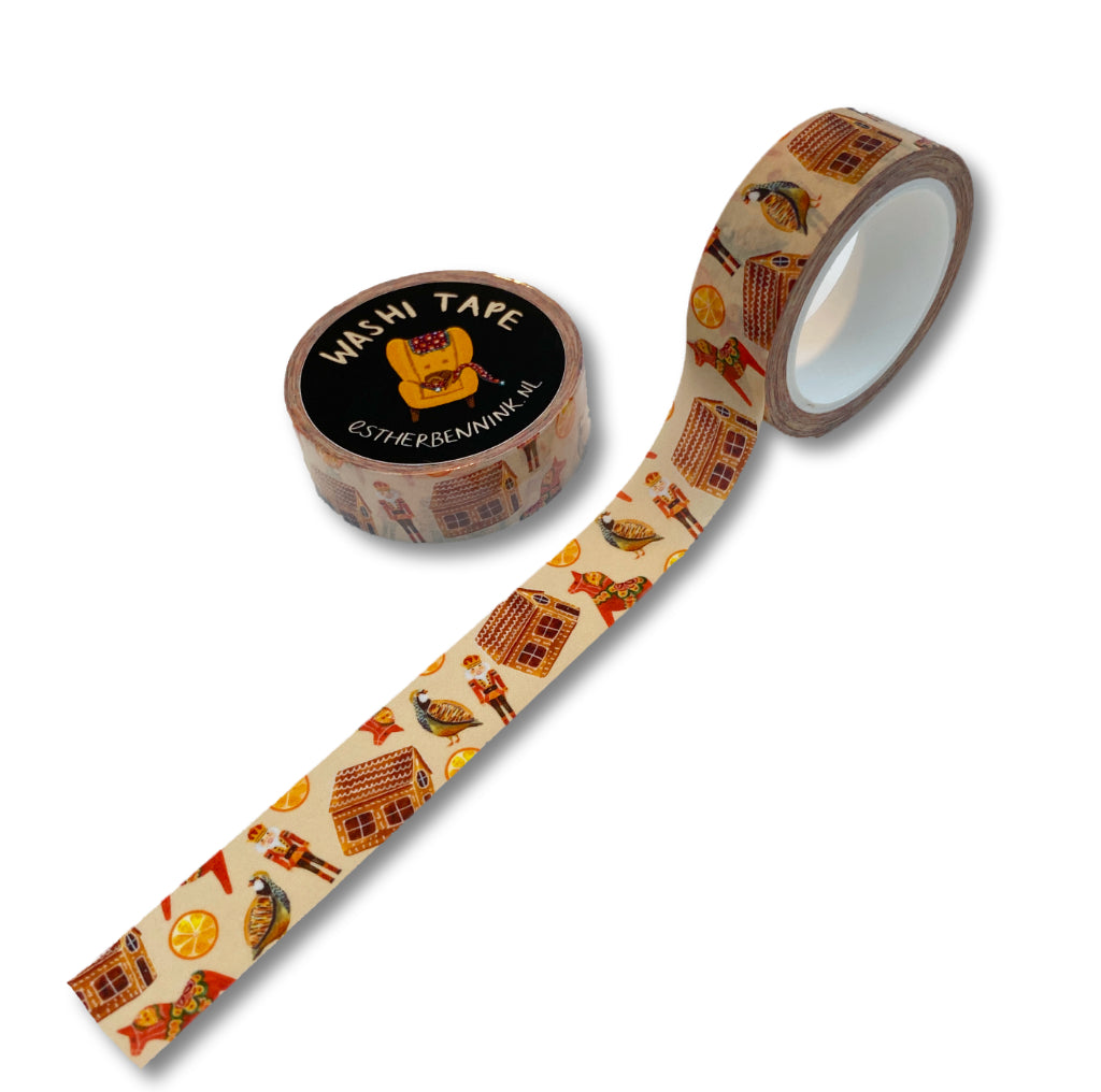 Washi Tape kerstgevoel -  Washi tape Christmas vibes