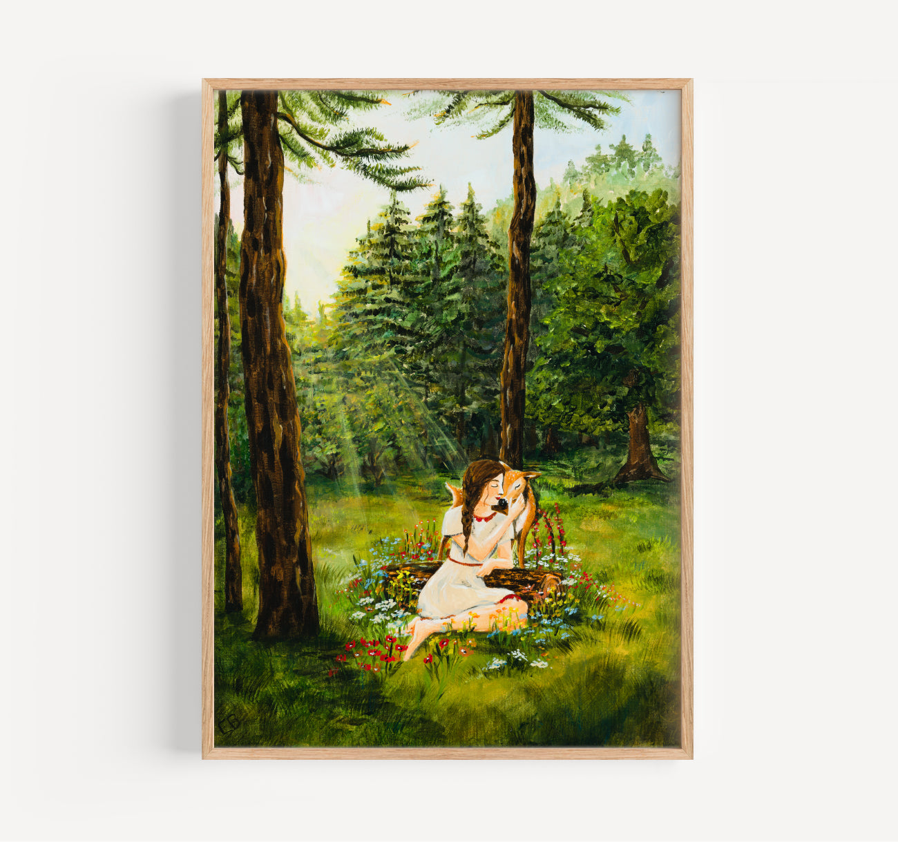 Zachtheid in bloei - print