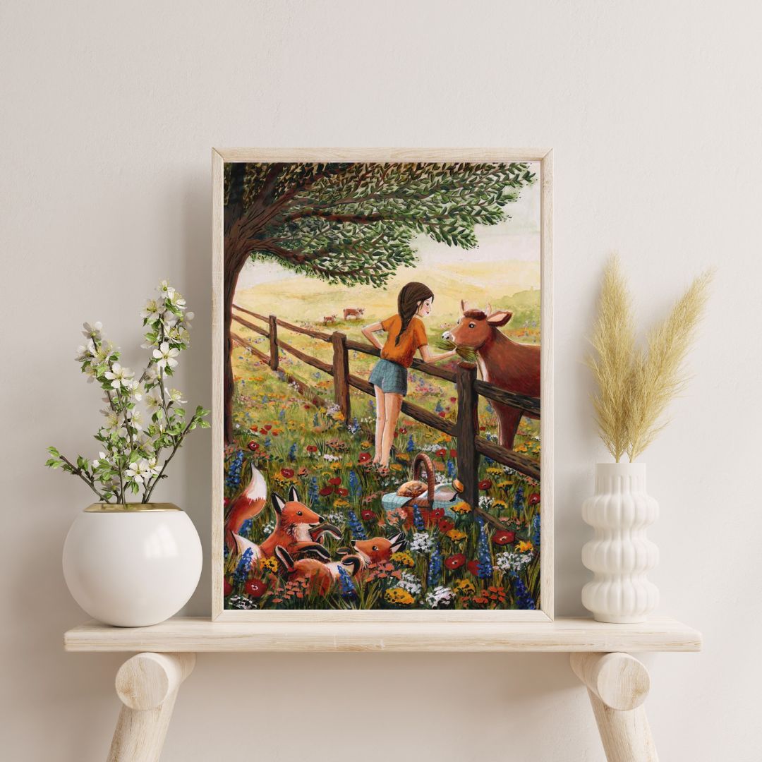 Zomervelden print