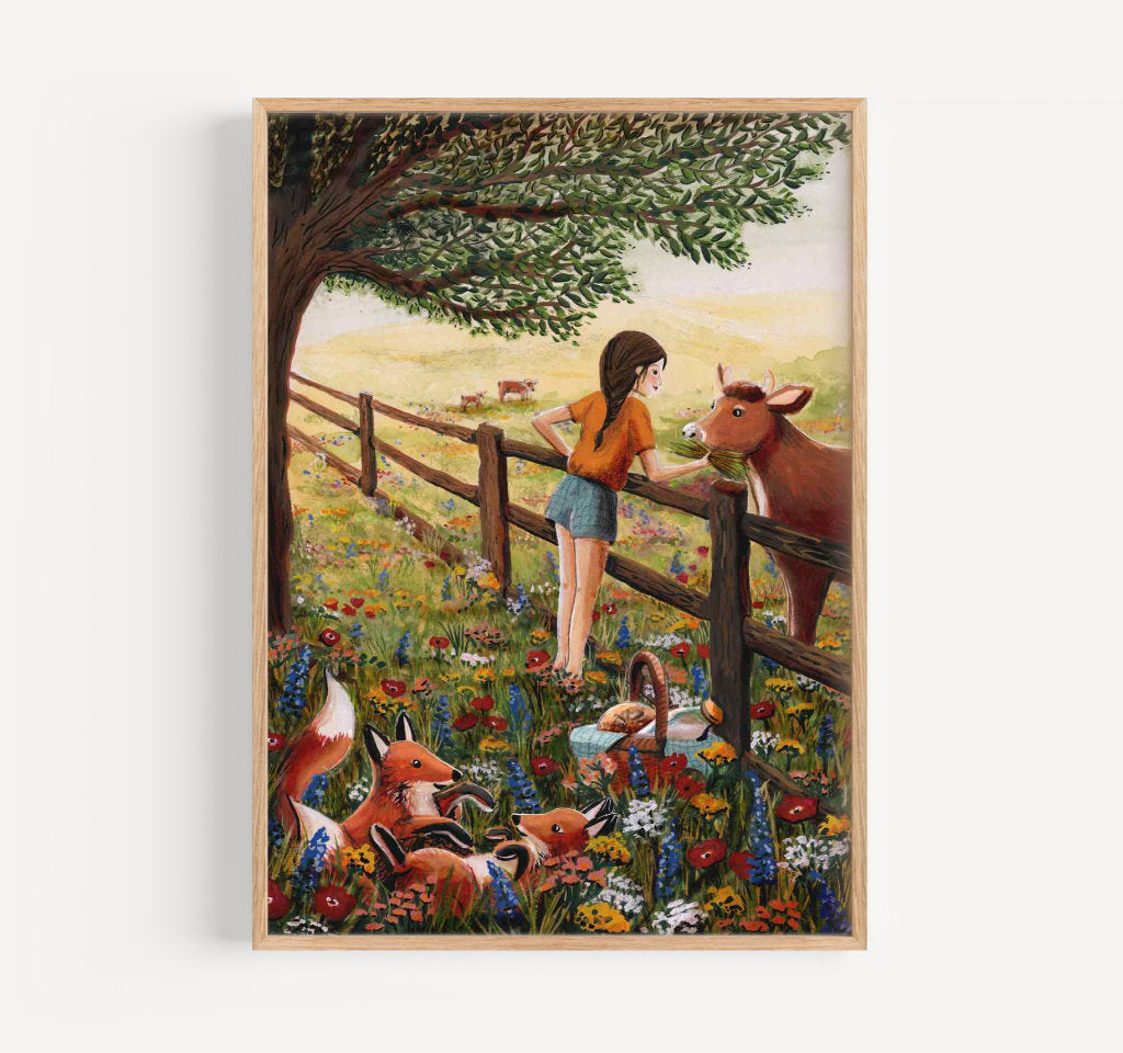 Zomervelden print