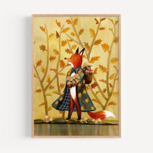 Herfstvos / autumn fox print