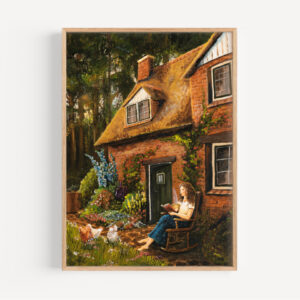 De cottage tuin - print