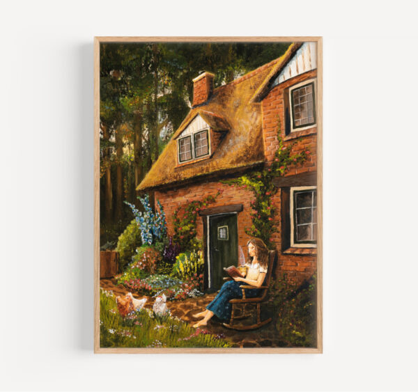 De cottage tuin - print