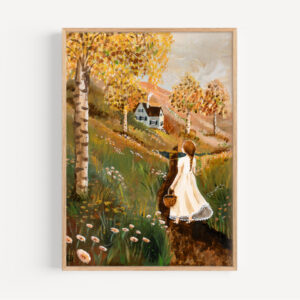 Huis op de heuvel - print